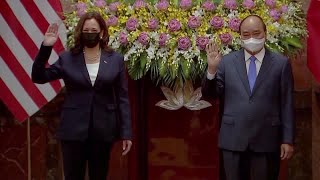 Vice President Kamala Harris pledges to help Vietnam in South China Sea Vice President Kamala Harris met Vietnam's top leaders, offering support in several key areas including the enhancement of its maritime security in an effort to ..., From YouTubeVideos