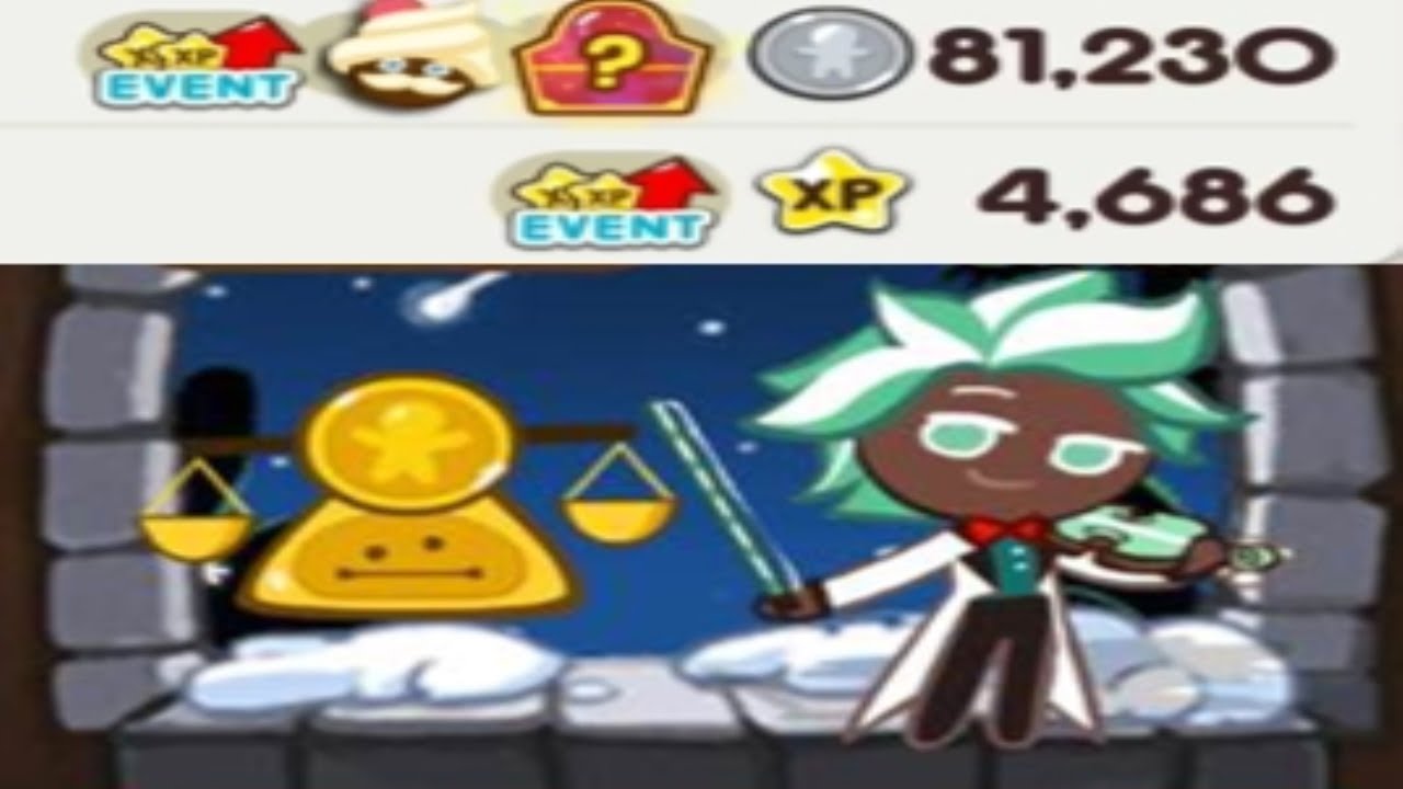 Cookie Run 81,230 coins with Mint Choco + Coin Scale Plate คุกกี้รัน 쿠키런  81,230코인