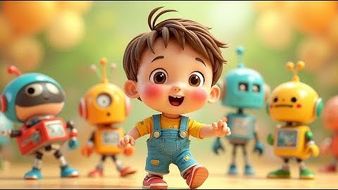 Five Little Robots — Beep Boop Counting Fun | Fun Robot Nursery Rhyme for Kids | Learn to Count with