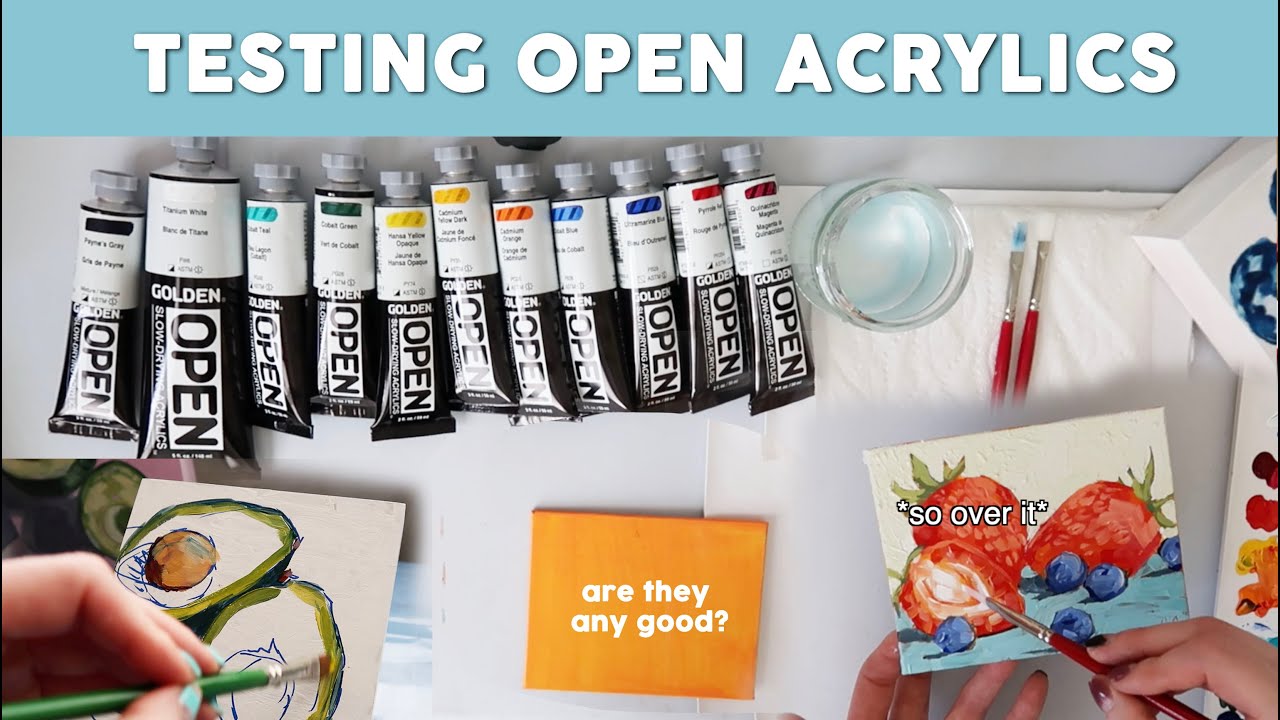 Trying Open Acrylics! Painting without solvents