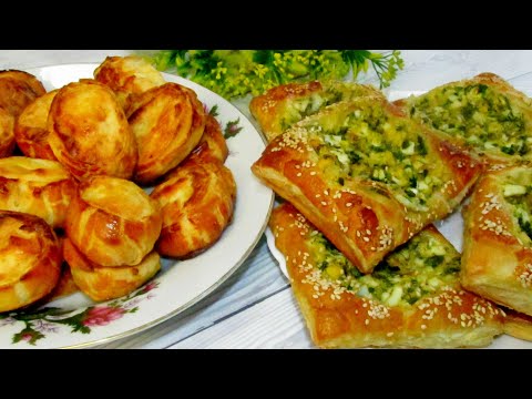 Лучшая выпечка из слоёного теста! Самые вкусные начинки! Будете довольны!
