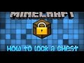 Minecraft tutorial  lockable chest pc and console