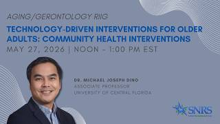 Technology-Driven Interventions for Older Adults - Community Health Interventions