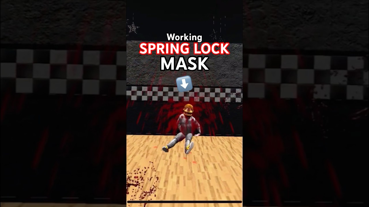 WORKING SPRINGLOCK MASK! FNaF VR MOD BoneLab #bonelab #vr #fnaf #yt #shorts #ytshorts #springlock