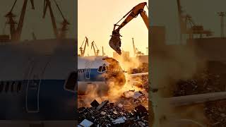 Inside the Aviation Boneyard: The Plane Recycling Journey #aviationlovers #industry #aivideo #center