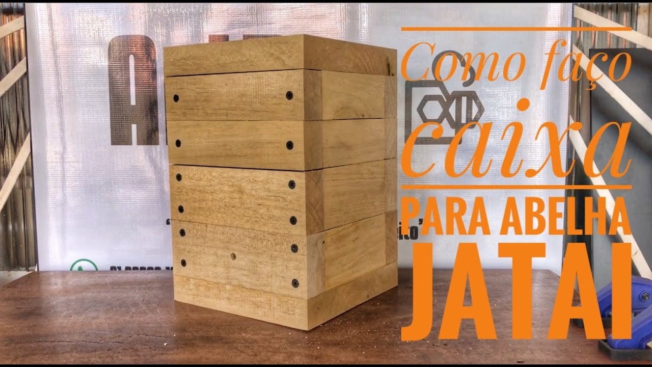 Como faço MINHA caixa para abelha Jatai | modelo INPA | DICAS