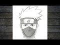 كيفية رسم كاكاشي خطوة بخطوة تعلم رسم كاكاشي هاتاكي من أنمي ناروتو بسهولة للمبتدئين 