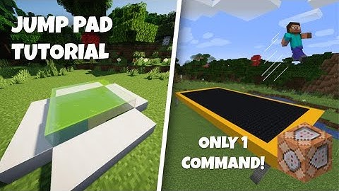 How to make JUMP PADS in Minecraft! - Only 1 command