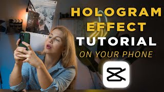 How to create a HOLOGRAM EFFECT on your phone | CapCut video tutorial screenshot 1