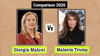 Giorgia Meloni vs. Melania Comparison || Age, Net Worth, Marriage etc. || Biography