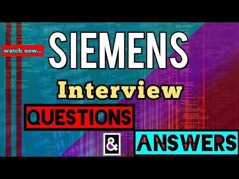 Siemens Interview Questions and Answers | Stocks