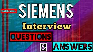 Siemens Interview Questions and Answers | Stocks