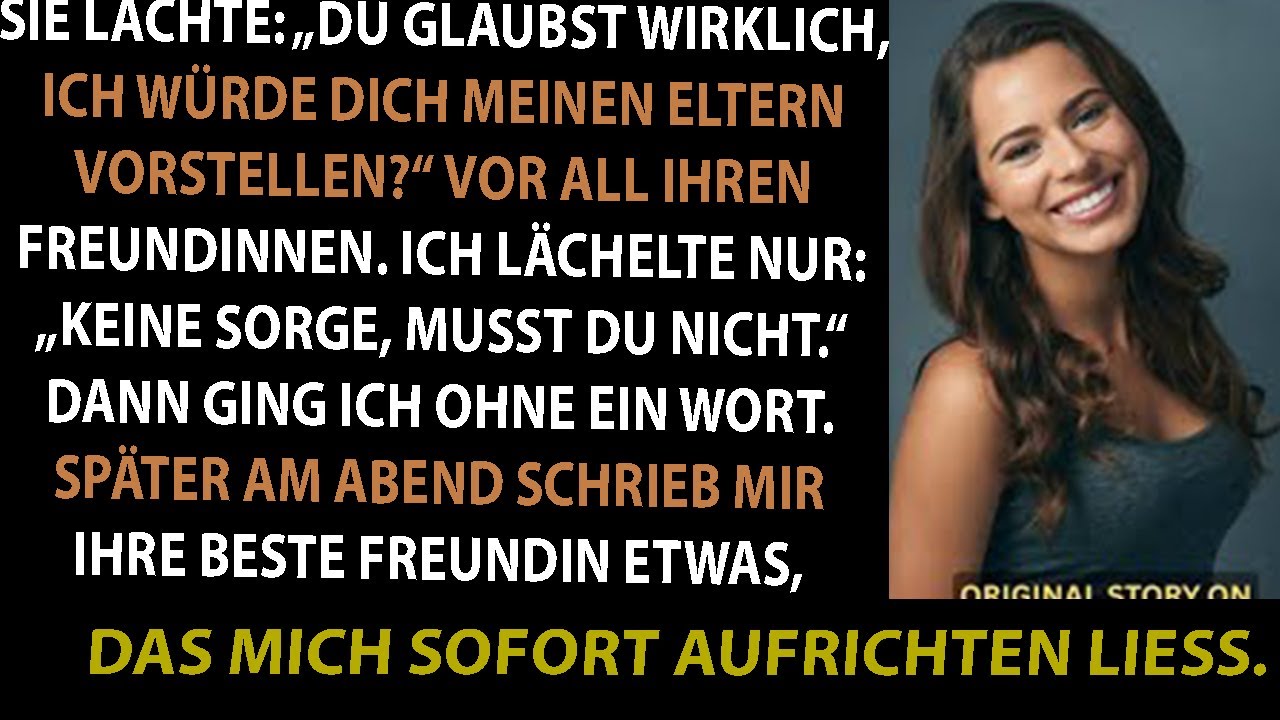 SIE LACHTE: „DICH MEINEN ELTERN VORSTELLEN? NIEMALS!“ — MITTEN VOR ALLEN.