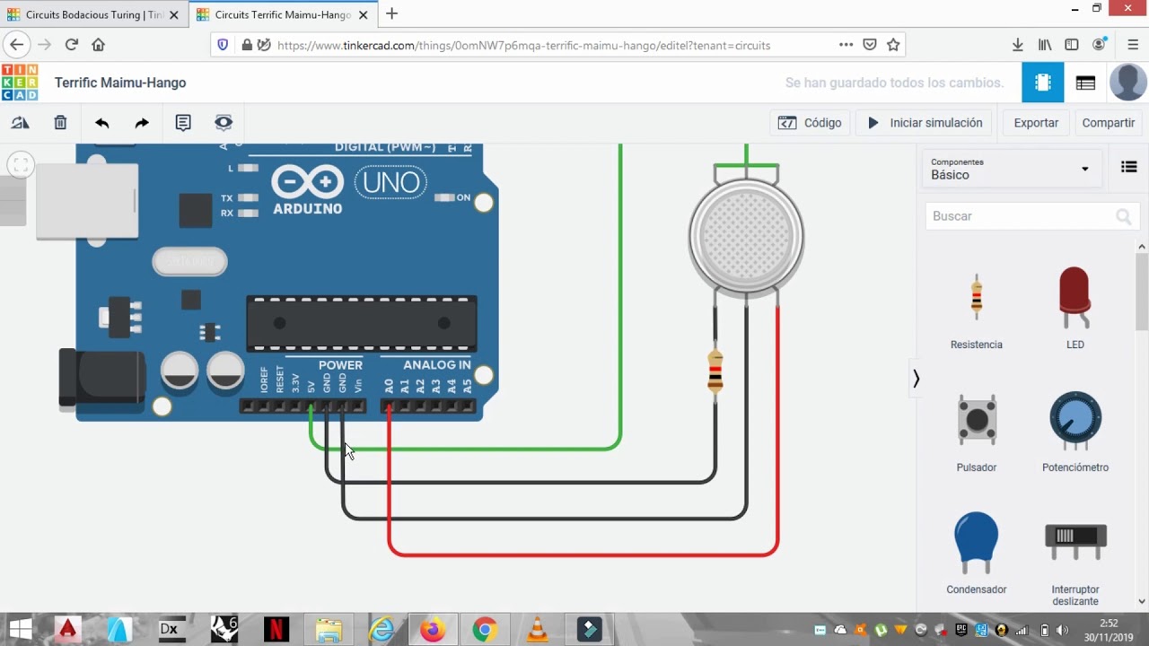 Tutorial b sico autodesk tinkercad sensor de gas y movimiento