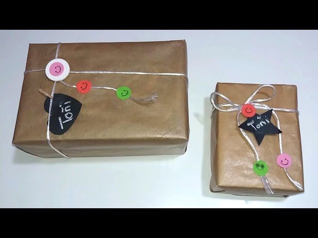 Cómo envolver regalos con papel kraft - Boxor