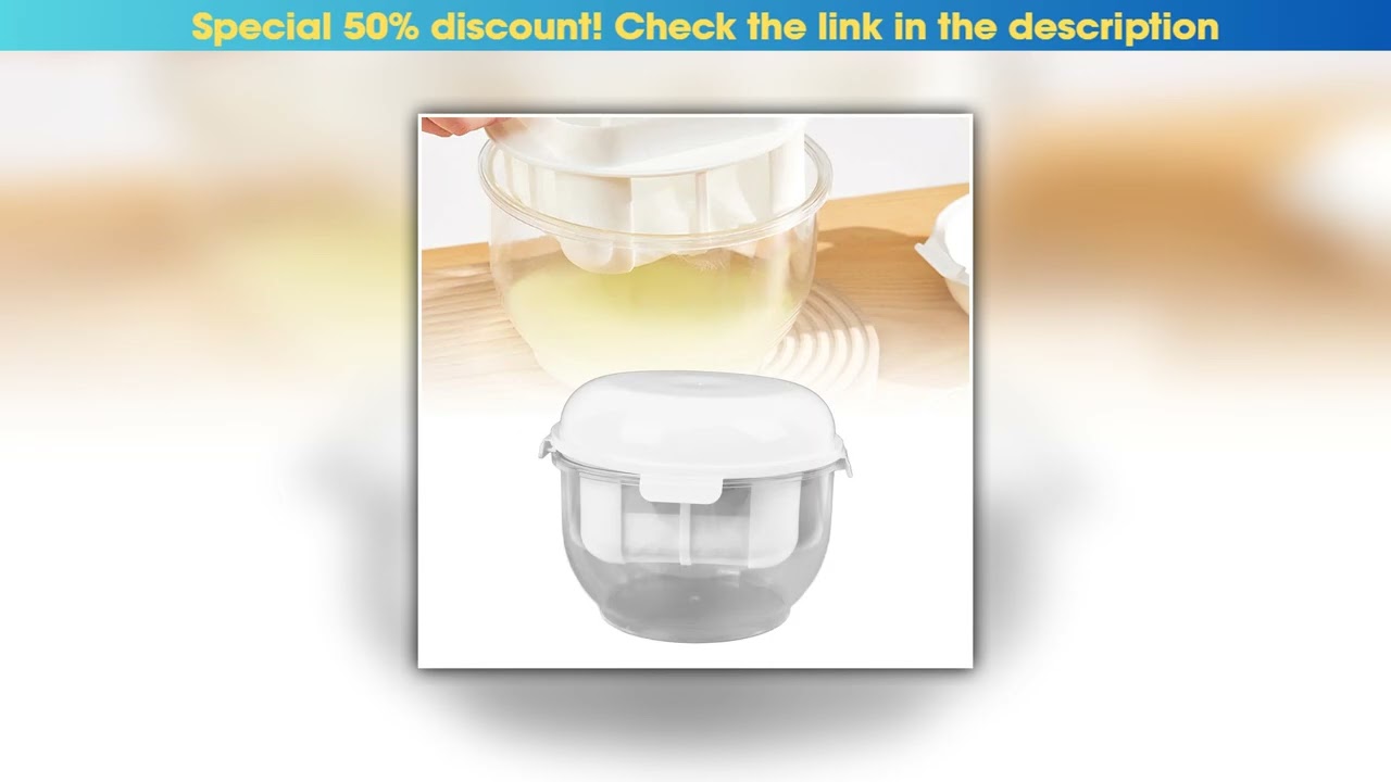 Unboxing Yogurt Whey Separator Strainer Filter Round Large Capacity Efficient Fine Mesh Yogurt Make
