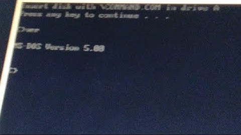 Windows 3.0 in MS-DOS 5.0