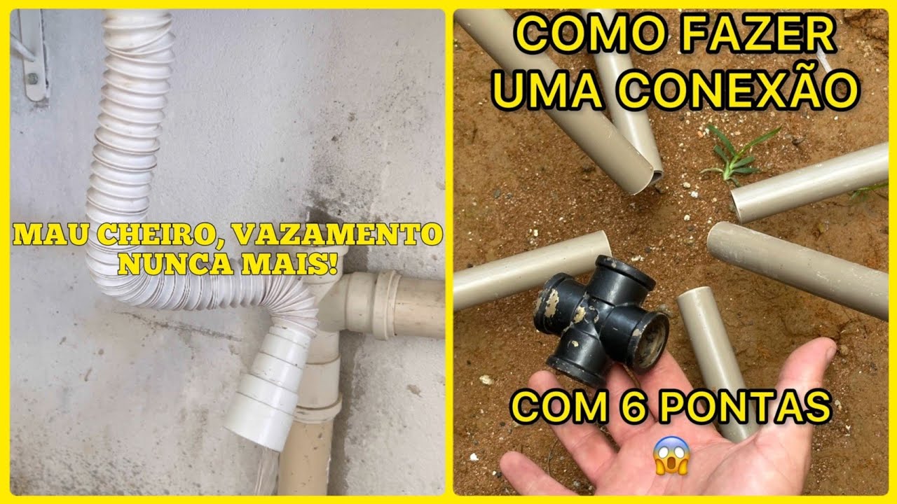 DICAS DE ENCANADOR – Dica para se livrar do MAU cheiro no SIFÃO E CONEXÃO de PVC