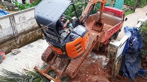 Hitachi Machine Hitachi video Hitachi tipper Amazing video Excavator Loading unloading from Tipper