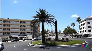 Gran Canaria 2017 the road from airport Las Palmas to Maspalomas Colorado Golf Bungalows
