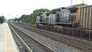 CSX 25 Uses his horn pulling a Coal train
