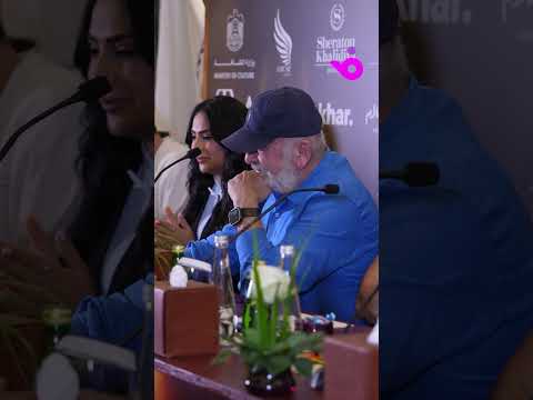 سلوم حداد يبكي خلال مؤتمر صحفي يكشف تفاصيل عرض مسرحية الزير سالم في أبوظبي