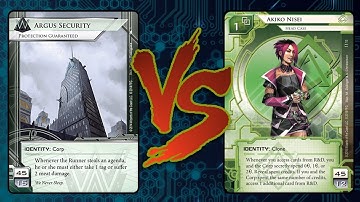 [EN] Android: Netrunner - In English #25 Argus Rock Hard VS Akiko Nightmare