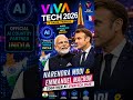 दुनिया के सबसे बड़े Tech Event में छाए PM Modi ! #narendramodi #emmanuelmacron #india #vivatech #ai