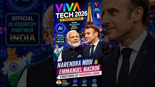दुनिया के सबसे बड़े Tech Event में छाए PM Modi ! #narendramodi #emmanuelmacron #india #vivatech #ai