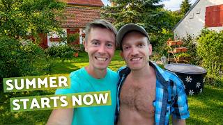 It's Getting Warmer at the Cottage | Gay Homesteaders in Central Europe