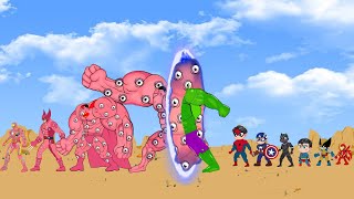 Rescue Hulk &amp; Spiderman  From GIANT Superhero: The Battle Against Evolution Superhero- FUNNY CARTOON