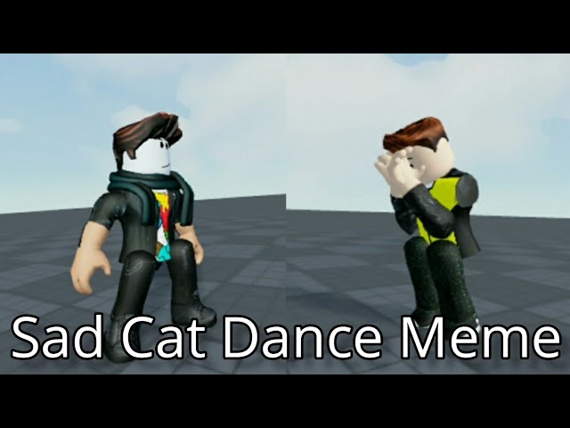 Sad Cat Dance Meme Animation Roblox 