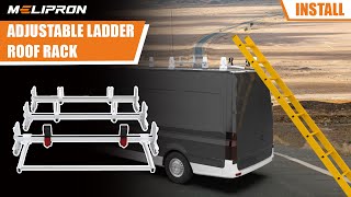 MELIPRON - Adjustable Ladder Roof Rack with Rear Roller - Installation Process MELIPRON - Adjustable Ladder Roof Rack with Rear Roller - Installation Process