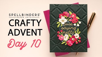 Spellbinders 2024 Crafty Advent Calendar - Day 10