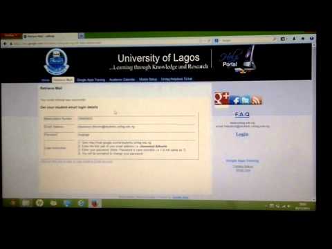 How to retrieve you UNILAG Student mail and password for non-freshers