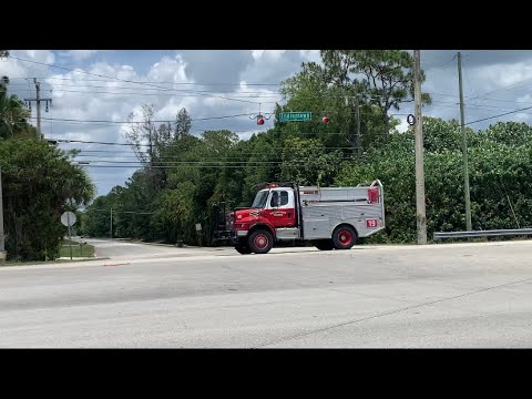 *Rare* Palm Beach County Fire Rescue Squad 19 and Brush 19 Responding ...