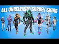 All 280 unreleased surveyconcept skins fortnite survey skins