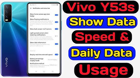 How To Show Data Speed On Vivo Y53s || Vivo Y53s Real-time Network Speed || Technical Akhilesh