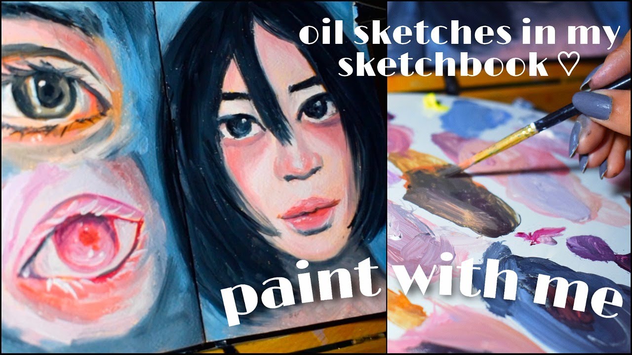 sketchbook sessions🎨 oil sketches in my sketchbook YouTube