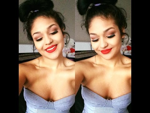 matte-red-lips-make-up-look-and-red-lipstick-concealer-trick-|-bree-alysson-torres