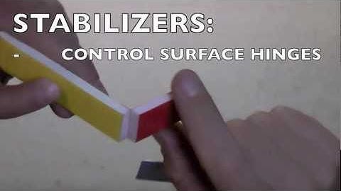 Foamboard Building Techniques: Stabilizers 2 - Control Surface Hinges