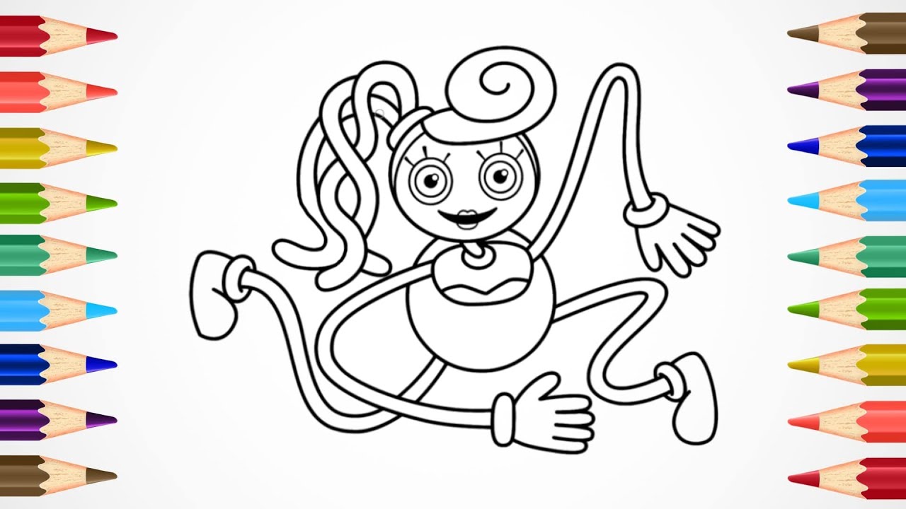Poppy Playtime Coloring Pages / Color Mommy Long Legs / RELAX MUSIC ...