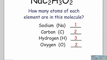 Formulas and Subscripts