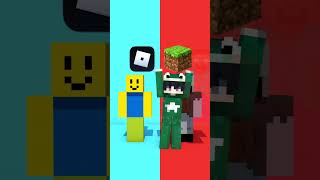 Roblox or Minecraft? 😱- MAIZEN Minecraft Animation