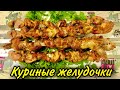 Куриные желудочки на мангале. Маринад для куриных желудочков / пупков. Шашлык из куриных желудочков.