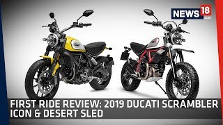 First Ride Review 19 Ducati Scrambler 800 Icon And Desert Sled Youtube