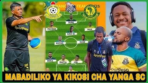 Kocha MILOUD HAMDI Ametangaza Leo Mabadiliko Ya Kikosi Cha YANGA SC Dhidi Ya TANZANIA PRISON NBCPL