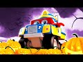 El ESPELUZNANTE Truco de Halloween - Carl el Super Camión en Auto City | Dibujos animados para niños