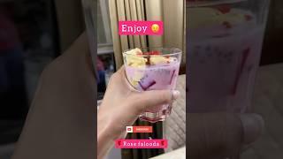 Easy rose falooda | falooda trending viral explore recipe easy shorts youtubeshorts dessert