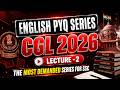 SSC CGL 2025 ENGLISH | 12 Sept 2nd Shift | SSC CGL Question Paper 2025 | #ssccgl2026 #pyqseries